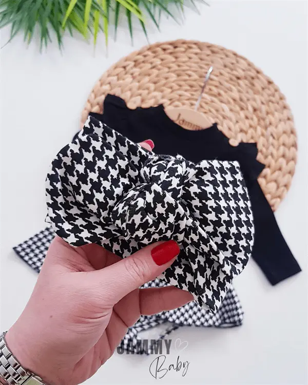 plaid pattern shoulder ruffle bandana bodysuit dress set - ekru - Justyol
