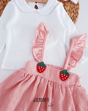 kelly fitilli bandanali jile elbise set - somon - Justyol