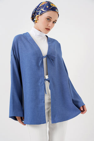 keten tesettür kimono 5968 - Justyol