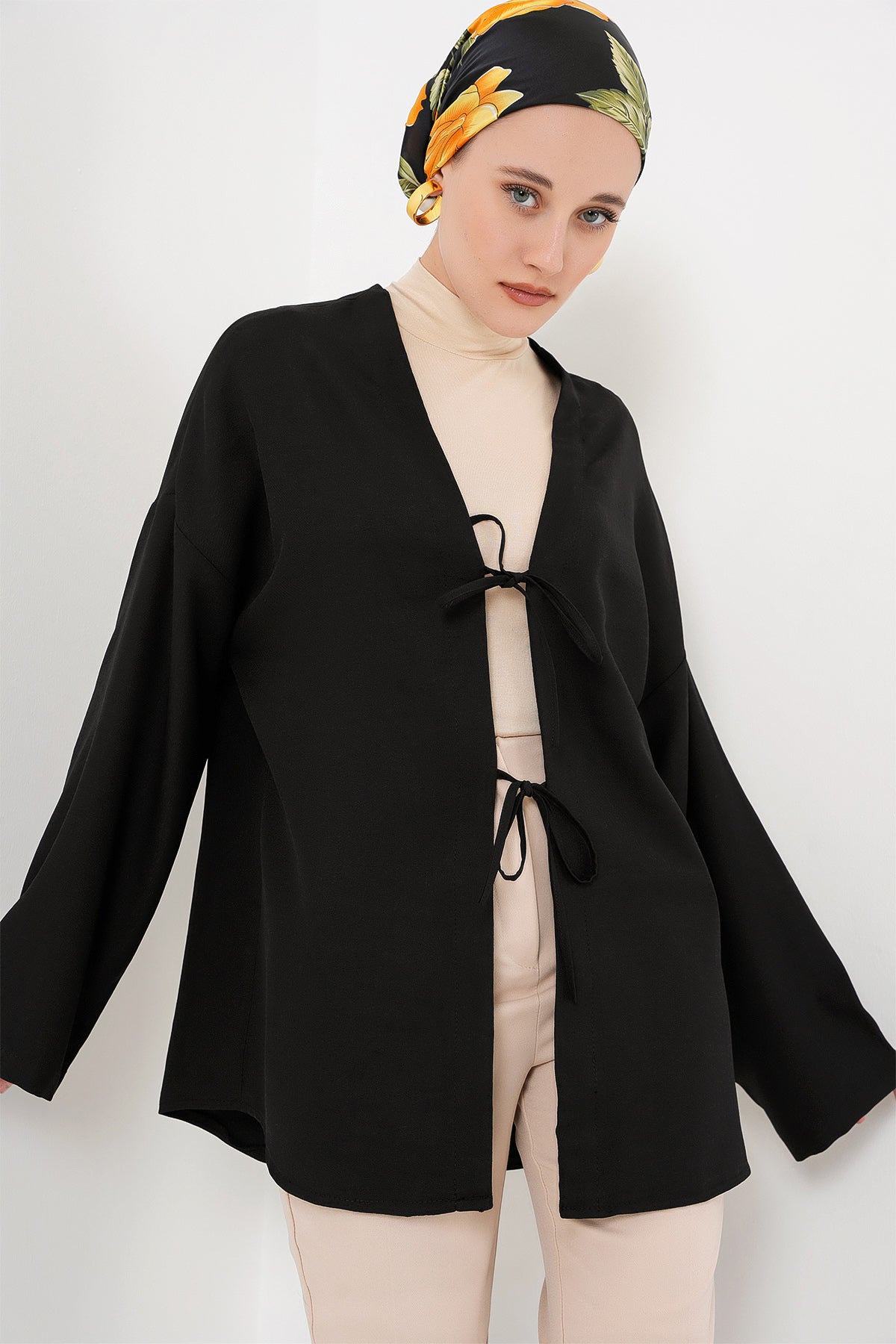 keten tesettür kimono 5968 - Justyol