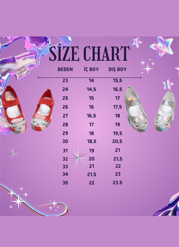simli kedi kiz sneaker babet - Justyol
