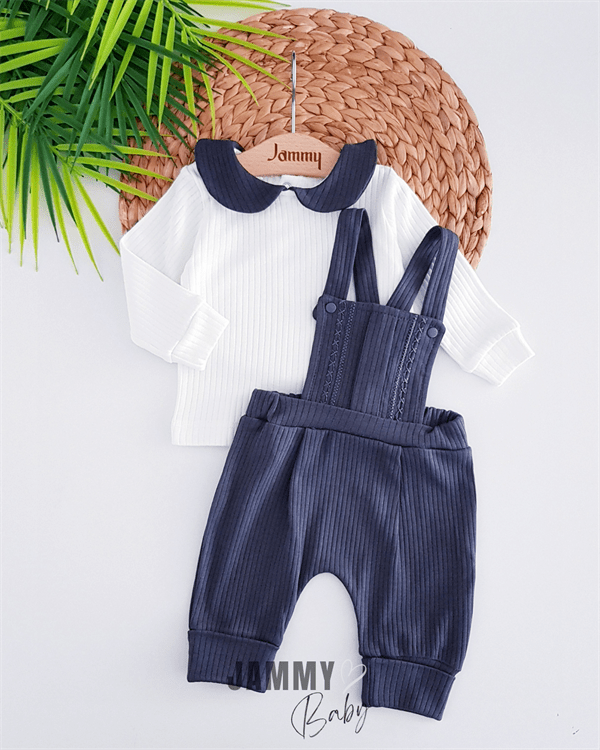 classic zigzag stitched salopet & body set - Justyol