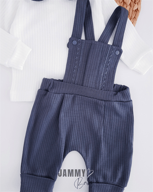 classic zigzag stitched salopet & body set - Justyol