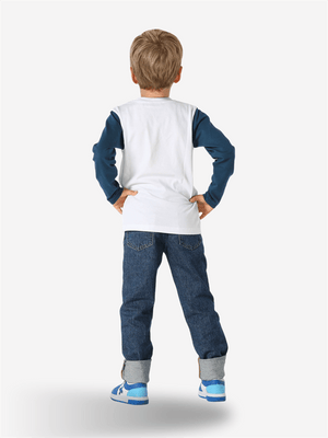 korsan denim pantolon + t-shirt takim - Justyol
