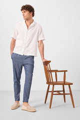 standart fit dokuma hafif esnek chino erkek pantolon - 82178 - Justyol
