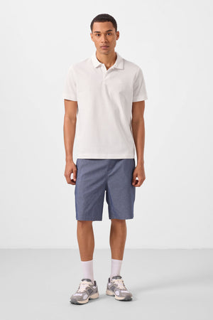 standart fit dokuma hafif esnek chino erkek şort - 81292 - Justyol