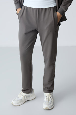 lacivert pamuklu kalin yumuşak dokulu comfort fit basic erkek eşofman takim - 85260 - Justyol