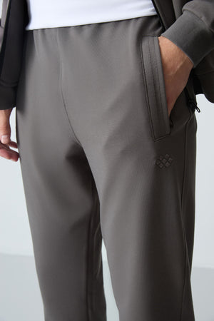 lacivert pamuklu kalin yumuşak dokulu comfort fit basic erkek eşofman takim - 85260 - Justyol