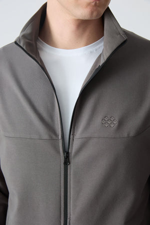 lacivert pamuklu kalin yumuşak dokulu comfort fit basic erkek eşofman takim - 85260 - Justyol