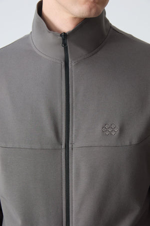 lacivert pamuklu kalin yumuşak dokulu comfort fit basic erkek eşofman takim - 85260 - Justyol