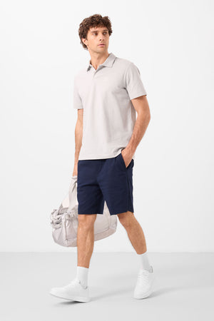 standart fit dokuma hafif esnek chino erkek şort - 81292 - Justyol