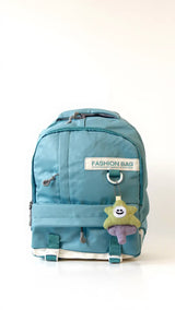 Sac à dos scolaire casual multicolore – orné d’un accessoire à l’avant Pour Elle