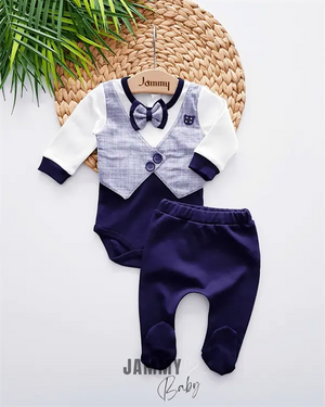 Lowell Vest Detailed Seasonal 2 - Piece Set - LIGHT BLUE - Justyol