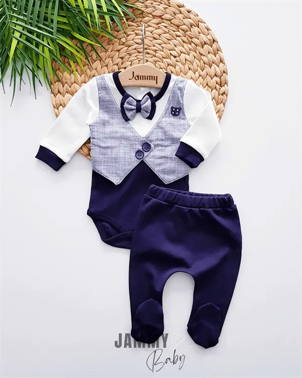 Lowell Vest Detailed Seasonal 2 - Piece Set - LIGHT BLUE - Justyol