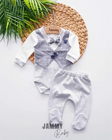 Lowell Vest Detailed Seasonal 2 - Piece Set - LIGHT BLUE - Justyol