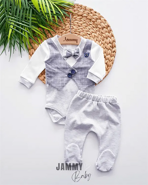 Lowell Vest Detailed Seasonal 2 - Piece Set - LIGHT BLUE - Justyol