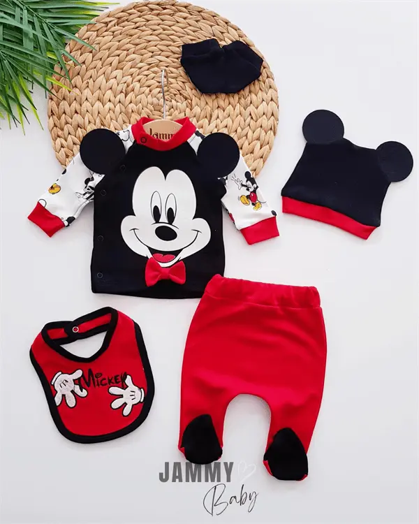 mickey themed 5 piece newborn set - Justyol