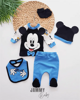 mickey themed 5 piece newborn set - Justyol
