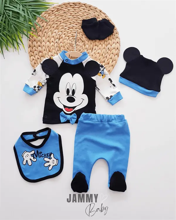 mickey themed 5 piece newborn set - Justyol