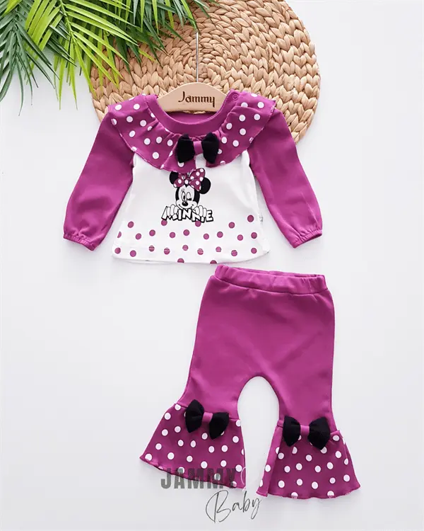 minnie mouse flare 2 - piece set - candy pink - Justyol