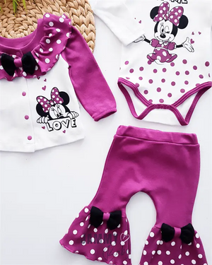 minnie mouse flacardigan suit - red - Justyol