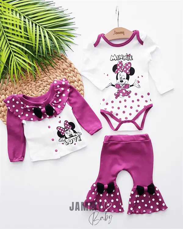 minnie mouse flacardigan suit - red - Justyol