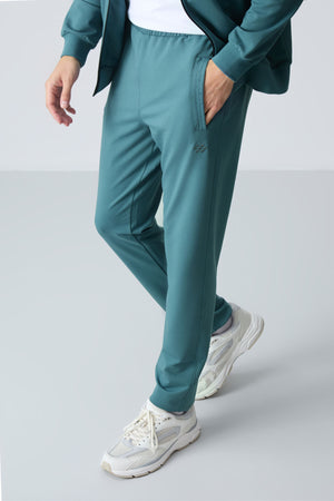lacivert pamuklu kalin yumuşak dokulu comfort fit basic erkek eşofman takim - 85260 - Justyol