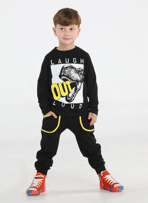 out dinobaggy pantolon + t-shirt takim - Justyol