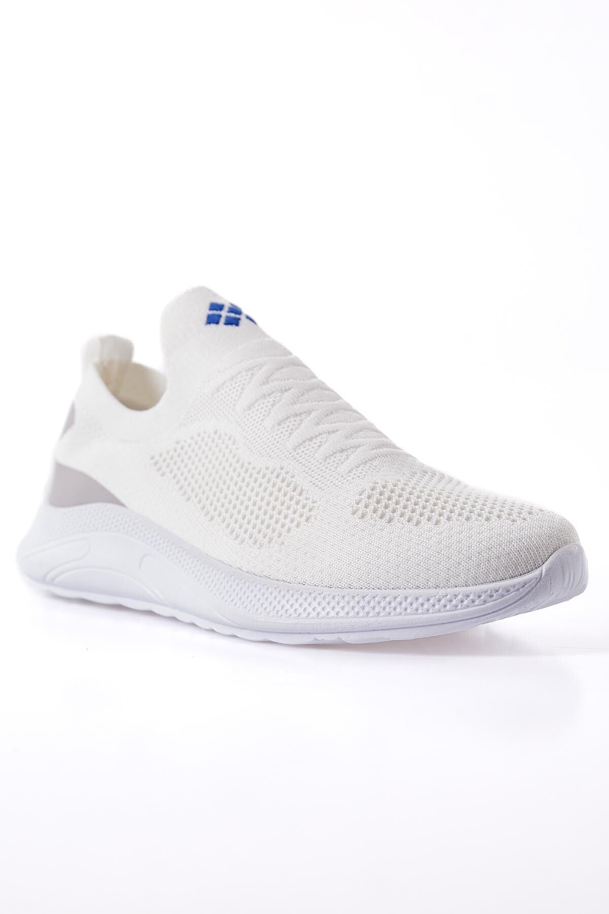 yüksek taban fileli bağciksiz hafif esnek kadin spor ayakkabi - 89207 - Justyol