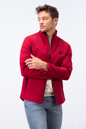 fermuarli dik yaka su ve rüzgar geçirmez softshell erkek mont - 88050 - Justyol