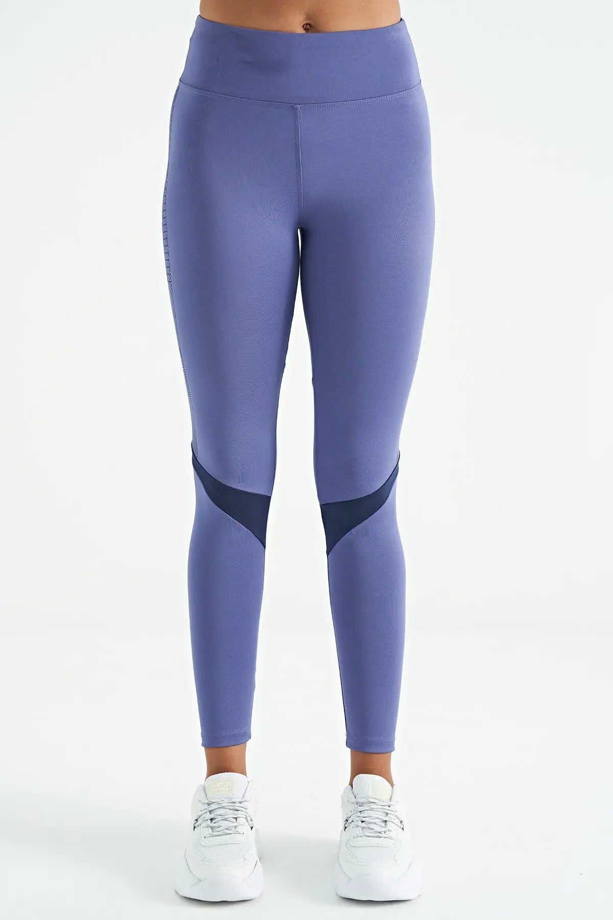 baski detayli yüksek bel slim fit kadin tayt - 94640 - Justyol
