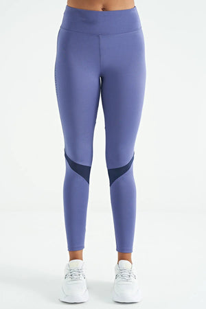 baski detayli yüksek bel slim fit kadin tayt - 94640 - Justyol