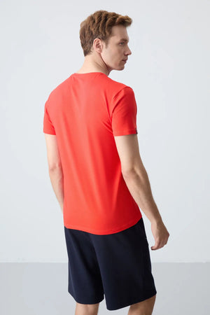 erkek basic kisa kol standart kalip o yaka t-shirt - 87911 - Justyol