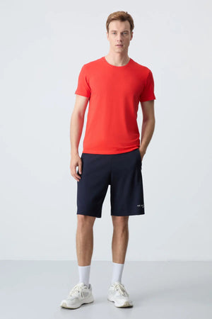 erkek basic kisa kol standart kalip o yaka t-shirt - 87911 - Justyol