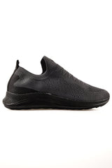 yüksek taban fileli bağciksiz hafif esnek erkek spor ayakkabi - 89120 - Justyol