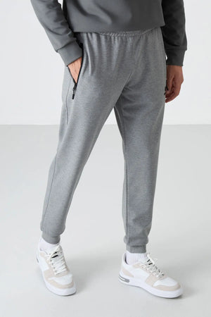 fermuar cepli standart kalip jogger erkek eşofman alt - 84587 - Justyol