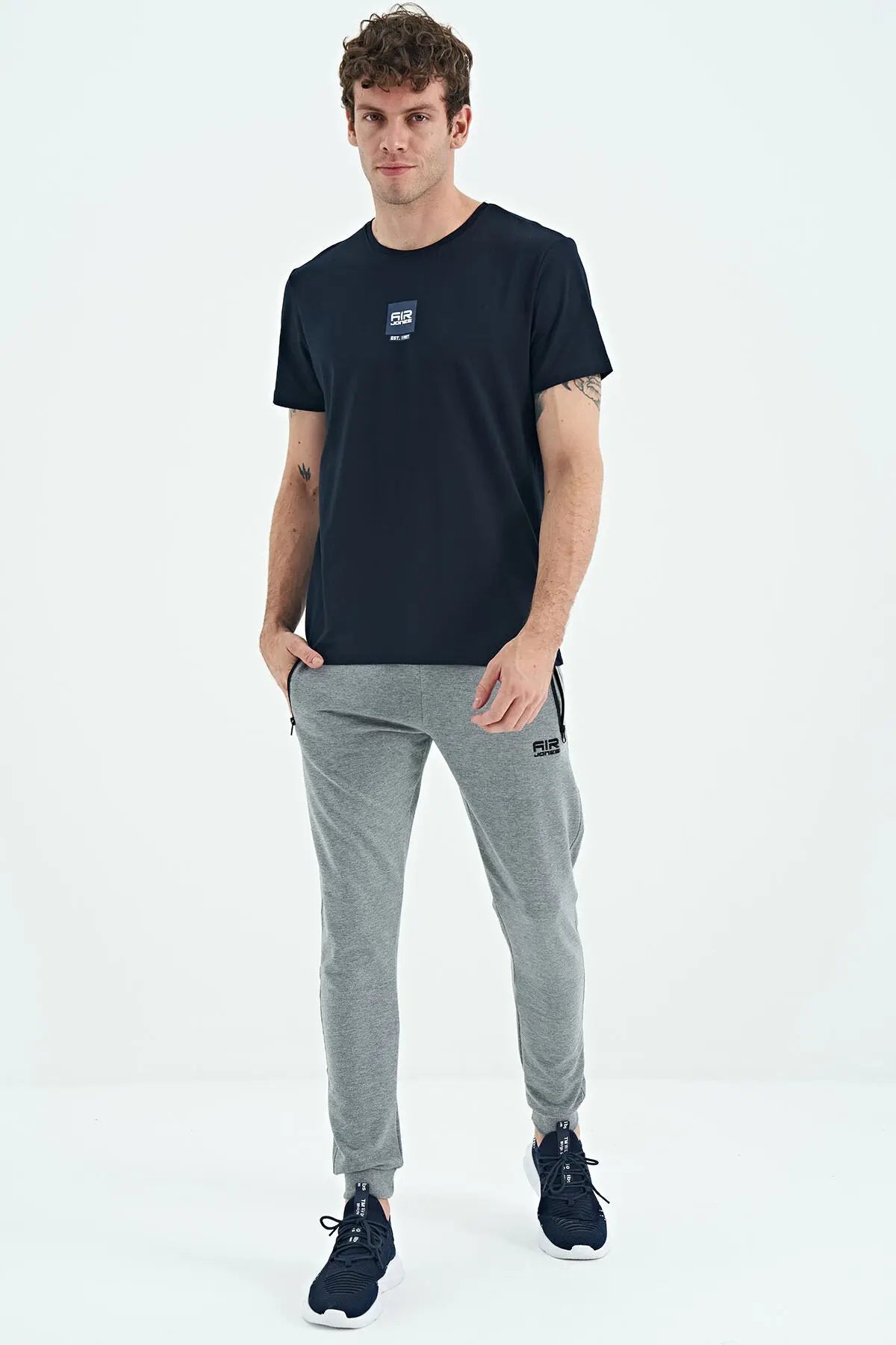 kanecepli jogger erkek eşofman alt - 84907 - Justyol
