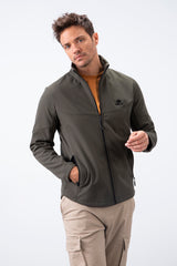 fermuarli dik yaka su ve rüzgar geçirmez softshell erkek mont - 88050 - Justyol