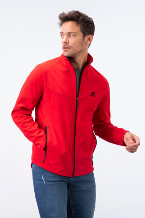 fermuarli dik yaka su ve rüzgar geçirmez softshell erkek mont - 88050 - Justyol