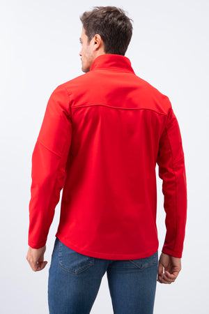 fermuarli dik yaka su ve rüzgar geçirmez softshell erkek mont - 88050 - Justyol