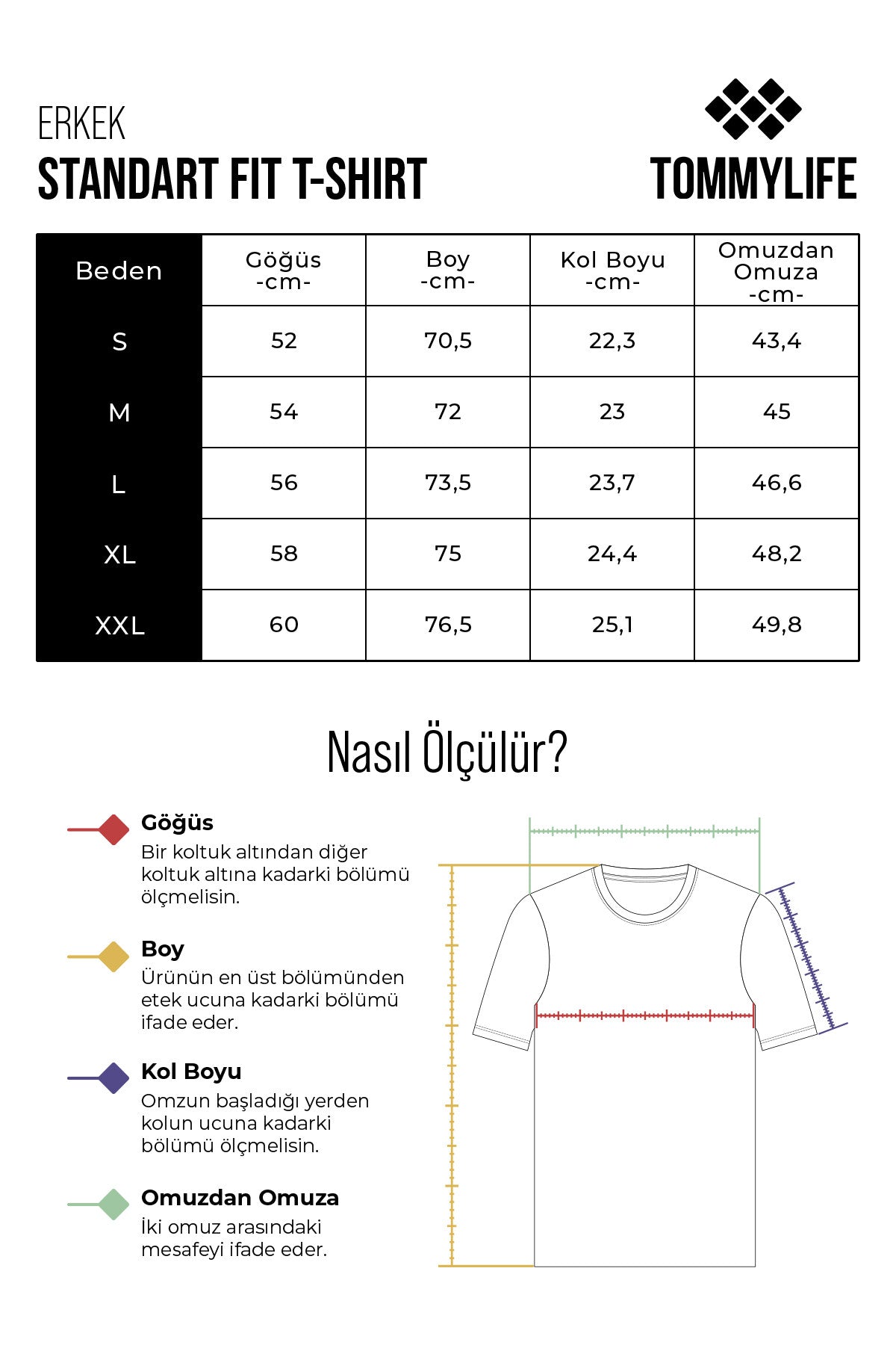 ön cep detayli baskili standart kalip erkek t-shirt - 88200 - Justyol