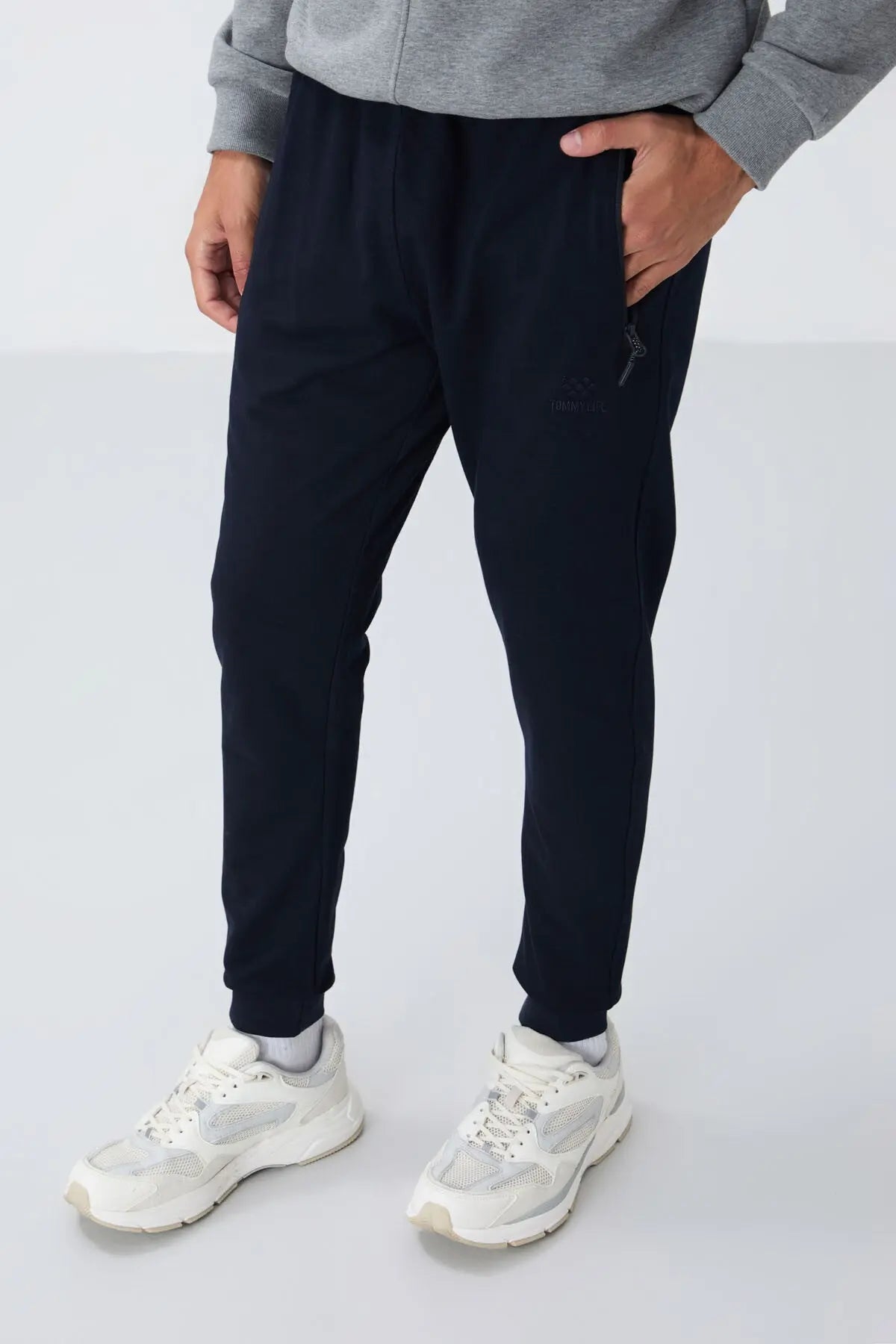 fermuar cepli standart kalip jogger erkek eşofman alt - 84651 - Justyol