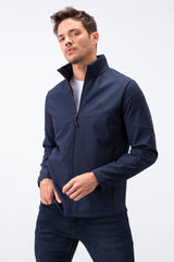 fermuarli dik yaka su ve rüzgar geçirmez softshell erkek mont - 88050 - Justyol