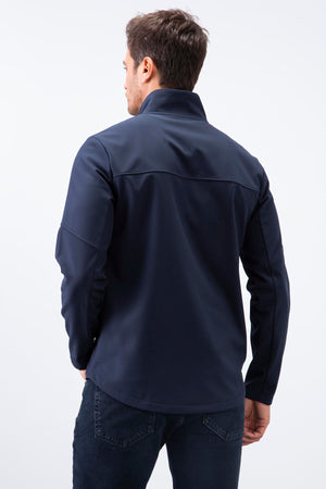 fermuarli dik yaka su ve rüzgar geçirmez softshell erkek mont - 88050 - Justyol