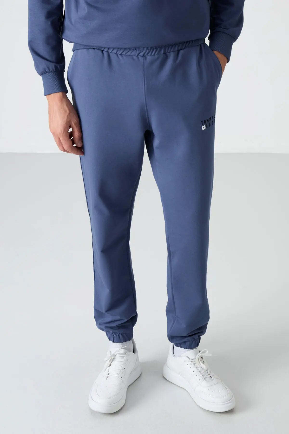 casual o yaka lastik paça erkek oversize eşofman takimi - 85120 - Justyol