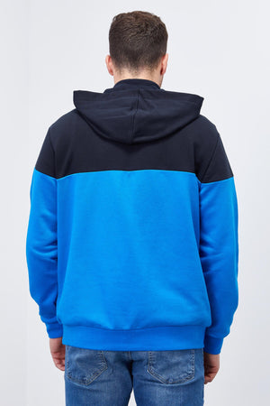 erkek yarim fermuar standart kalip kapüşonlu sweatshirt - 88033 - Justyol