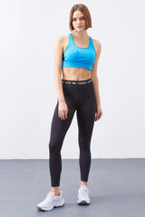 yüksek bel yazi kemerli slim fit dar paça kadin tayt - 94546 - Justyol