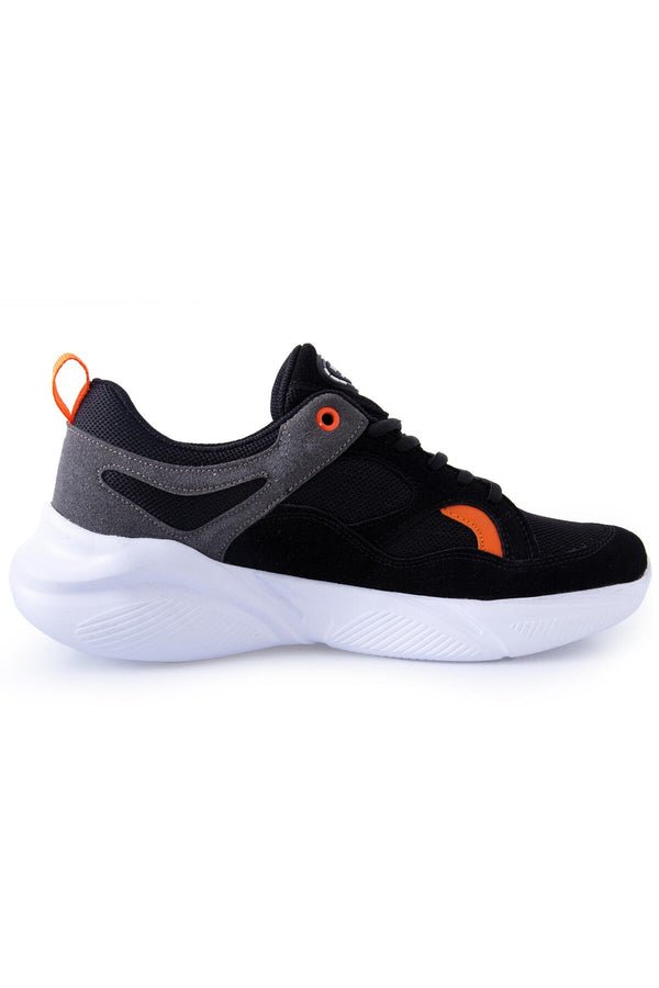 çift renkli bağcikli yüksek taban erkek spor ayakkabi - 89097 - Justyol