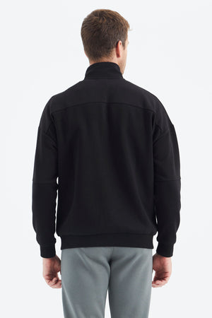 fermuarli erkek sweatshirt - 88314 - Justyol