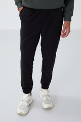 gizli fermuarli rahat form jogger polar erkek eşofman alt - 84866 - Justyol